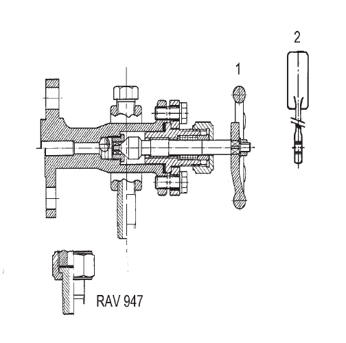 KLINGER Ventiler RAV structure layout 1